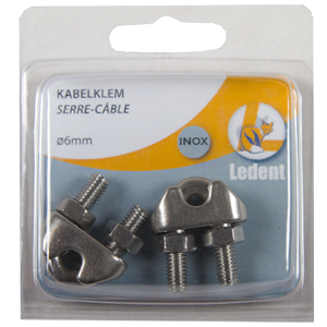 Serre-câble Ø6mm inox- 2 pces